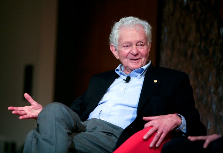 Nobel Prize winning physicist Leon Lederman speaks at the panel discussion 'Pioneers in Science' at the World Science Festiva