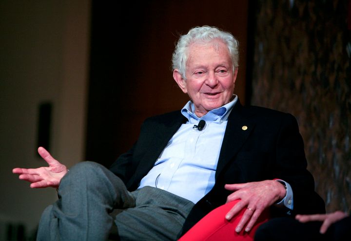 Nobel Prize winning physicist Leon Lederman speaks at the panel discussion 'Pioneers in Science' at the World Science Festival held at CUNY on May 29, 2008, in New York City. 