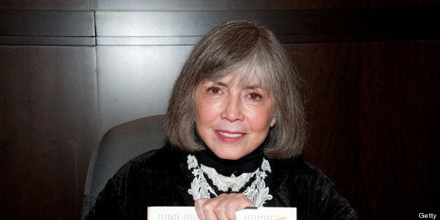 LOS ANGELES, CA - FEBRUARY 17: Writer Anne Rice signs copies of her book 'The Wolf Gift' at Barnes & Noble bookstore at The Grove on February 17, 2012 in Los Angeles, California. (Photo by Amanda Edwards/WireImage)