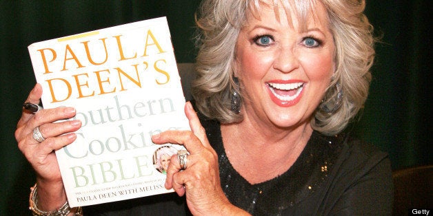 GLENDALE, CA - OCTOBER 24: TV personality Paula Deen signs copies of her new book 'Paula Deen's Southern Cooking Bible' at B