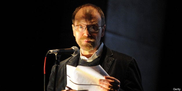 PARK CITY, UT - JANUARY 29: George Saunders reads during Reckoning With Torture Panel at the 2011 Sundance Film Festival on