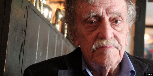 NEW YORK - MARCH 24: Writer Kurt Vonnegut poses for a portrait on March 24, 2006 in New York City. (Photo by Jean-Christian Bourcart/Getty Images)