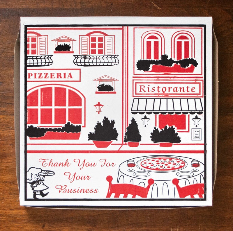 We have a thing for pizza box art! - Pizza Rock Sacramento