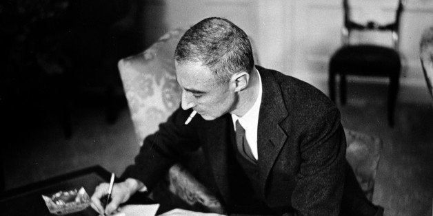 Nuclear Power, pic: circa 1950, Robert Oppenheimer, U,S, Physicist (1904-1967) who was in charge of the 'Manhattan Project' t