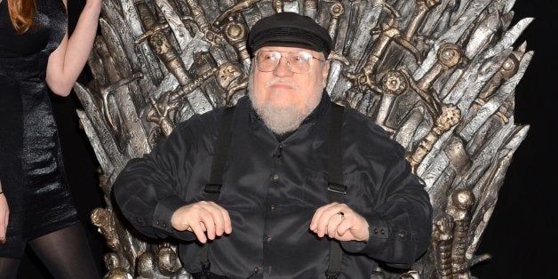 HOLLYWOOD, CA - MARCH 19: Actress Sophie Turner and writer George R.R. Martin attend the Academy of Television Arts & Science