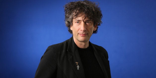 EDINBURGH, SCOTLAND - AUGUST 24: Neil Gaiman, English author of short fiction, novels, comic books, graphic novels, audio theatre and films, appears at a photocall prior to an event at the 30th Edinburgh International Book Festival, on August 24, 2013 in Edinburgh, Scotland. The Edinburgh International Book Festival is the worlds largest annual literary event, and takes place in the city which became a UNESCO City of Literature in 2004. (Photo by Jeremy Sutton-Hibbert/Getty Images)