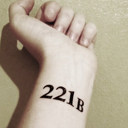 221b  First Tattoo inspired by the Worlds most devious and   Flickr