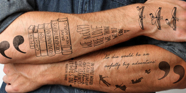 Awesome literary temporary tattoos: Curioser and curioser!