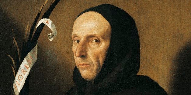 UNSPECIFIED - FEBRUARY 02: Portrait of Gerolamo Savonarola (Ferrara, 1452-Florence, 1498), Italian preacher, Dominican friar. Painting by Alessandro Bonvicino (1498-1554). Verona, Castelvecchio (Art Museum) (Photo by DeAgostini/Getty Images)