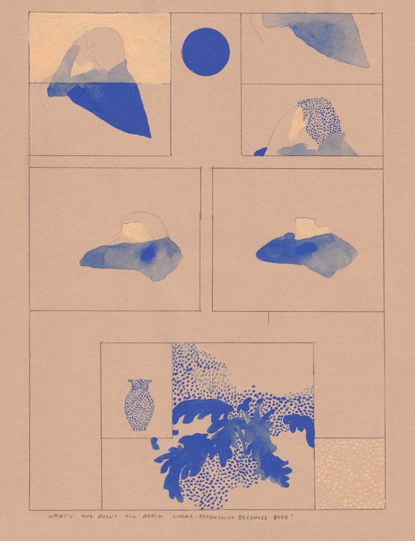 What's the point you reach where everything becomes blue?