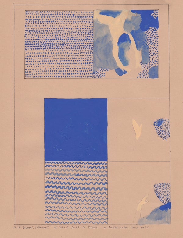 Is it sadness, struggle? Or just a shift in vision, a filter over your eyes