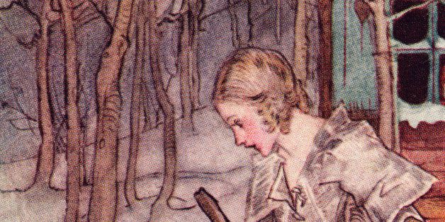 What Did She Find There But Real Ripe Strawberries. Illustration By Arthur Rackham From Grimm's Fairy Tale, The Three Little Men In The Wood, Published Late 19Th Century. (Photo by: Universal History Archive/UIG via Getty Images)