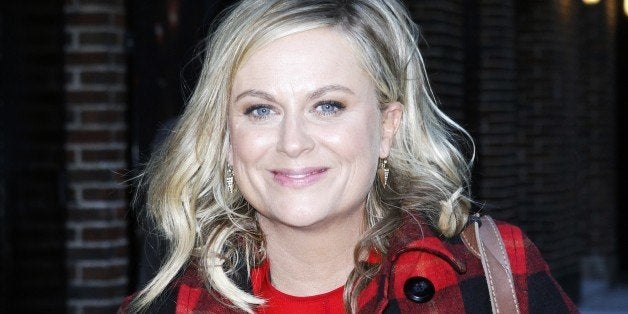 NEW YORK, NY - OCTOBER 27: Amy Poehler leaves the 'Late Show with David Letterman' at Ed Sullivan Theater on October 27, 2014