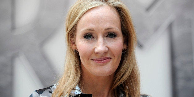 Harry Potter creator J.K. Rowling poses for photographers during the launch of her new project 'www.pottermore.com' in centra