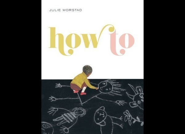 <strong>By Julie Morstad</strong>

“How to See the Wind” trails down the side of a two-page illustration of children flying