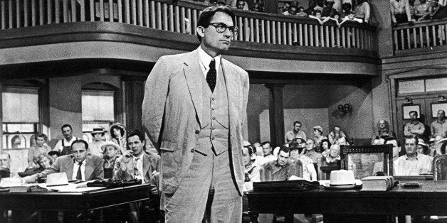 To Kill a Mockingbird (1962). Courtroom drama film in which Atticus Finch, a lawyer in the Depression-era South, defends a black man against an undeserved rape charge. Stars: Gregory Peck. (Photo by: Universal History Archive/UIG via Getty images)