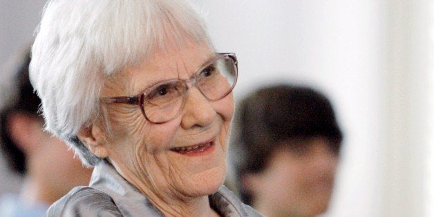 FILE - In this Aug. 20, 2007 file photo, "To Kill A Mockingbird" author Harper Lee smiles during a ceremony honoring the four new members of the Alabama Academy of Honor, at the state Capitol in Montgomery, Ala. The ascendance of Tonja Carter, who worked in Lee's older sister Alice Leeâs law office before going to the University of Alabama law school, graduating in 2006 and becoming her partner, brought more aggressive legal tactics on Harper Leeâs behalf. (AP Photo/Rob Carr, File)