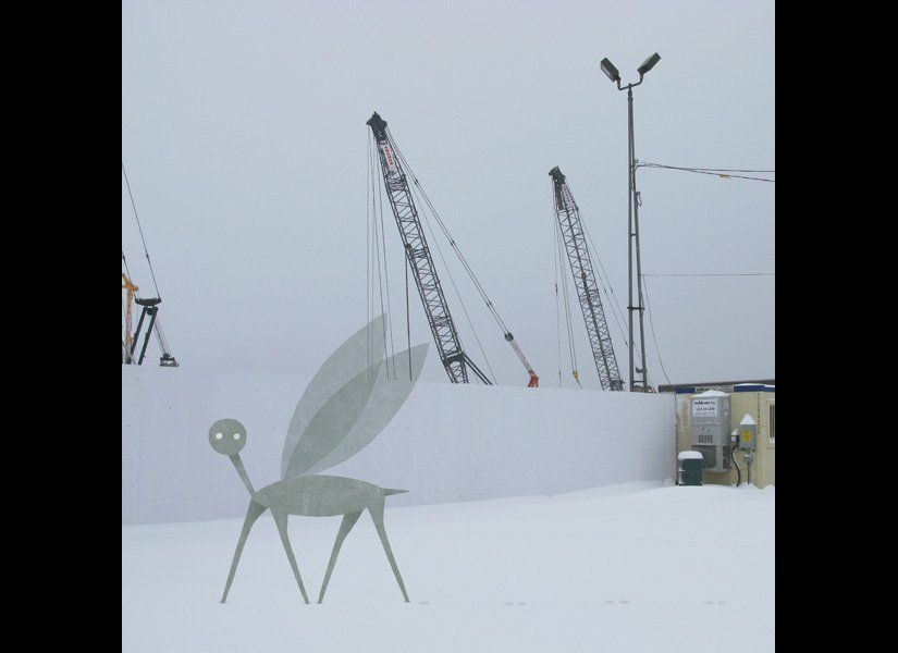 Snow Cranes