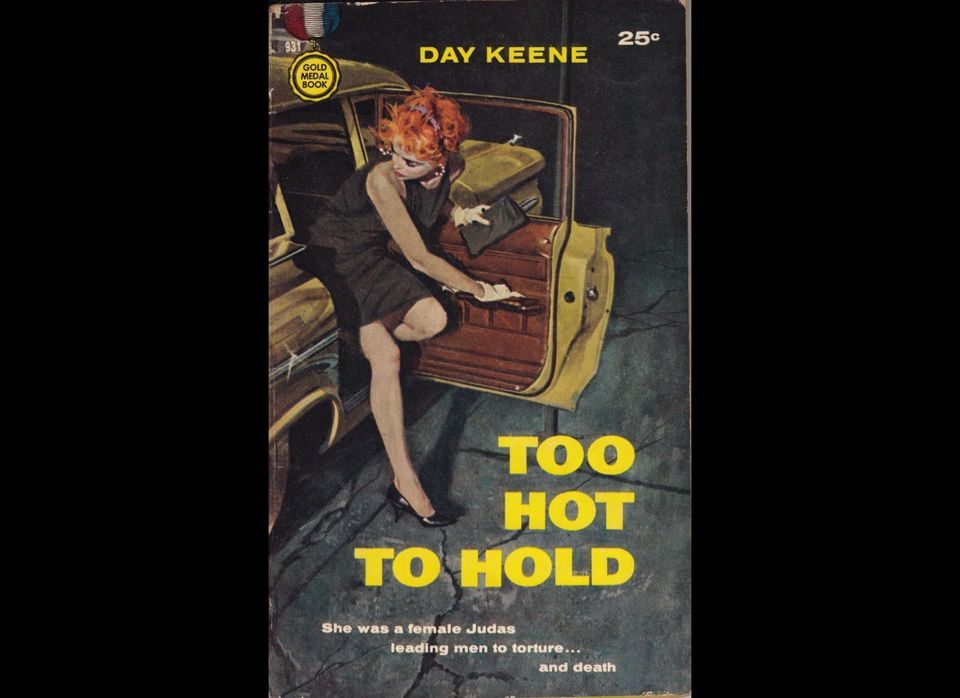 "Too Hot to Hold" by Day Keene (Gold Medal 931, 1959) (cover painting by Robert McGinnis)