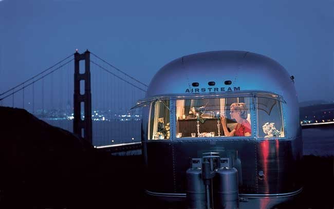 An Airstream with a gorgeous view.