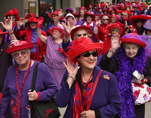 red hat lady