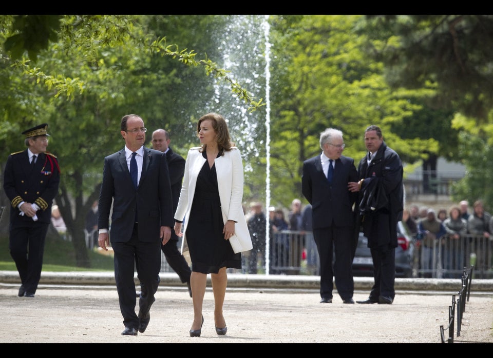 President Francois Hollande and Valerie Trierweiler