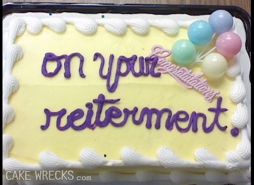 Zyozique Happy Retirement Cake Topper Retirement Cake Decoration Picks for  Retired Party Cake Decoration Party Supplies 1 Pack : Amazon.in: Toys &  Games