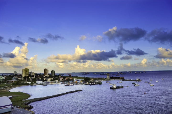 the harbor at colon panama...