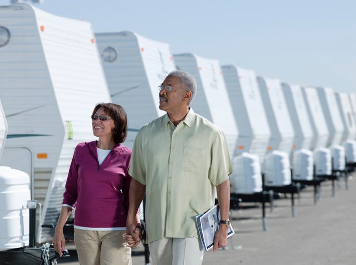 Senior Couple Buying a Recreational Vehicle