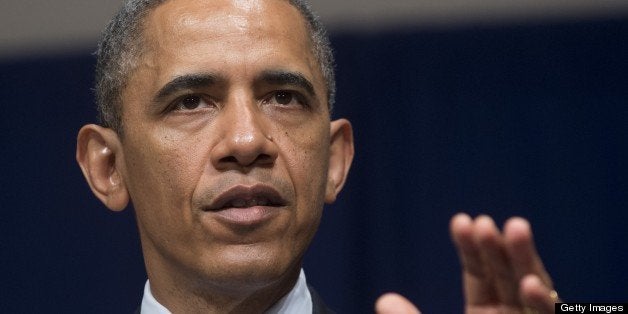 US President Barack Obama speaks during the National Academy of Sciences 150th Anniversary at the National Academy of Science