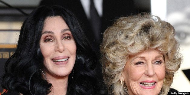 Cher and her mother Georgia Holt attend Cher's hand and footprint ceremony at Grauman's Chinese Theatre on November 18, 2010 in Hollywood, California.