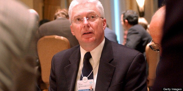 NEW YORK, NY - FEBRUARY 2: A.G. Lafley, president and CEO of Procter & Gamble, attends a session of the World Economic F