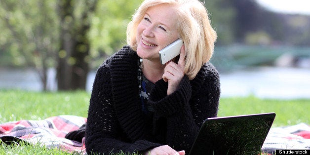 portrait of a happy mature...