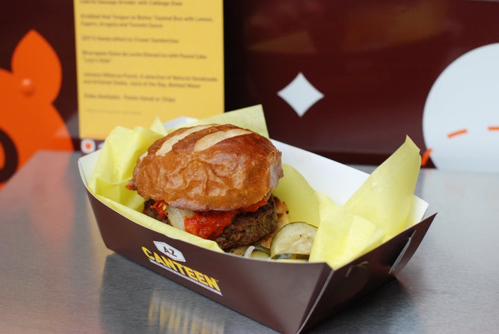 Andrew Zimmern’s food truck, AZ Canteen, featured a burger made of ground goat meat called the Cabrito Burger, and it was the top seller for all three years the truck was in business.