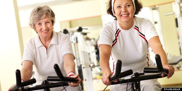 portrait of two senior women on ...