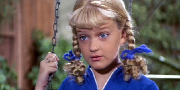 LOS ANGELES - FEBRUARY 9: Susan Olsen as Cindy Brady in the BRADY BUNCH episode, 'The Subject Was Noses.' Original air date, February 9, 1973. Image is a screen grab. (Photo by CBS via Getty Images) 