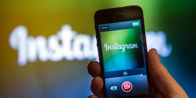 A Facebook Inc. employee demonstrates the new video feature with Instagram during an event at the company's headquarters in M