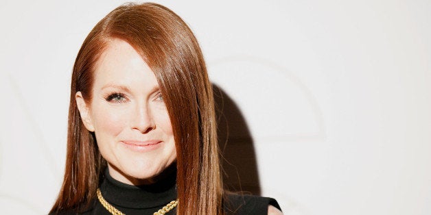 LOS ANGELES, CA - JANUARY 12: Julianne Moore arrives for the World Gold Council Cocktail Party With Julianne Moore at Chatea