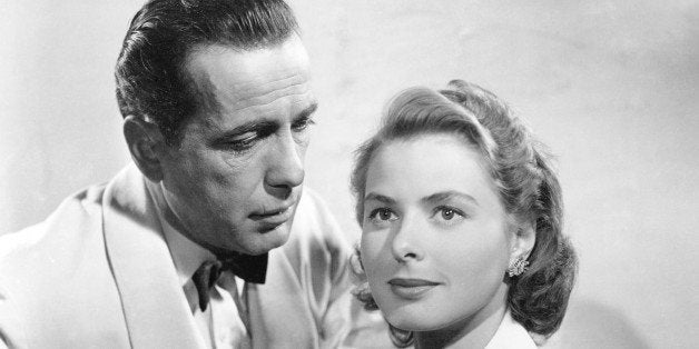 Swedish actress Ingrid Bergman (1915 - 1982) and American actor Humphrey Bogart (1899 - 1957) in a promotional portrait for '