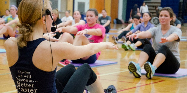 Allie McIlvanie, a junior, led the THON Prep fitness class on Jan. 16 in 126 White Building at University Park. THON dancers and other fitness enthusiasts are meeting at 6 p.m. each Monday and Wednesday up until the dance marathon weekend, beginning Feb. 15. For more information, go to live.psu.edu/story/63667.