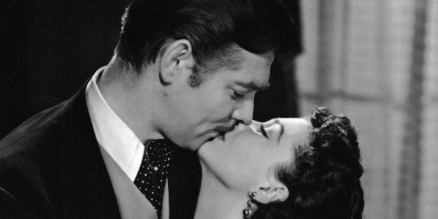 Clark Gable (1901 - 1960) and Vivien Leigh (1913 - 1967) star in the MGM romantic drama 'Gone with the Wind', 1939. (Photo by