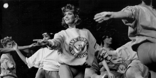 MAR 14 1984, MAR 15 1984; Fonda, Jane (Not Shown); Models introduce Fonda's workout wear during fashion show; (Photo By Anthony Suau/The Denver Post via Getty Images)