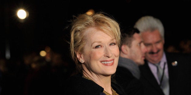 LONDON, ENGLAND - JANUARY 04: Actress Meryl Streep attends the European Premiere of The Iron Lady at BFI Southbank on Januar