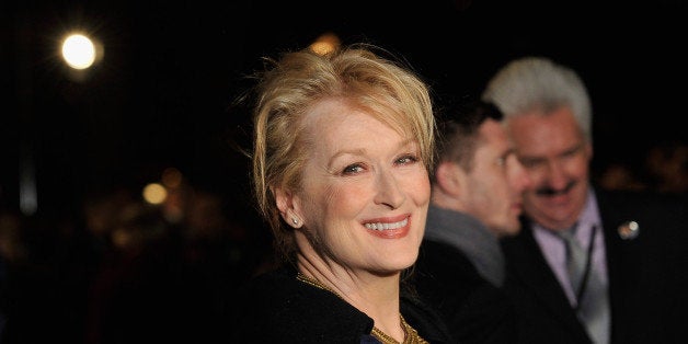 LONDON, ENGLAND - JANUARY 04: Actress Meryl Streep attends the European Premiere of The Iron Lady at BFI Southbank on January 4, 2012 in London, England. (Photo by Gareth Cattermole/Getty Images)