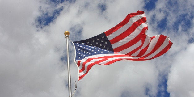 The American Flag flies high above the Titan Missile Museum in Arizona. See: www.titanmissilemuseum.org/