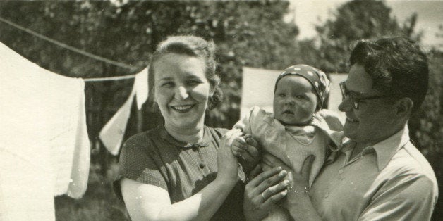 vintage photo of parents with...