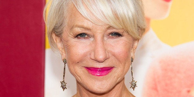 Helen Mirren attends "The Hundred-Foot Journey" premiere on Monday, August 4, 2014 in New York. (Photo by Charles Sykes/Invis
