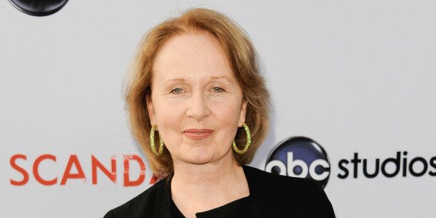 Kate Burton arrives at the Academy of Television Art and Sciences' event with the cast and producers of "Scandal". (Photo by Richard Shotwell/Invision/AP)
