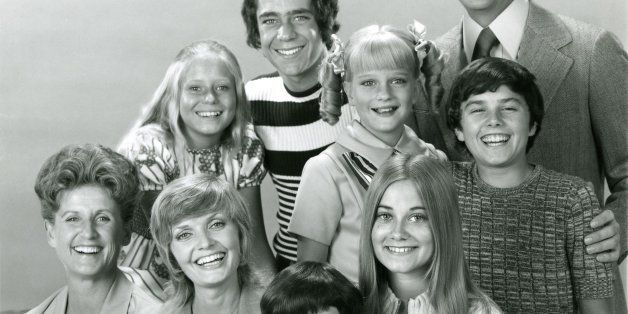 UNITED STATES - SEPTEMBER 17: THE BRADY BUNCH - cast gallery - Season Three - 9/17/71, Top row: Barry Williams (Greg), Robert Reed (Mike); middle row: Eve Plumb (Jan), Susan Olsen (Cindy), Christopher Knight (Peter); bottom row: Ann B. Davis (Alice0, Florence Henderson (Carol), Mike Lookinland (Bobby), Maureen McCormick (Marcia), (Photo by ABC Photo Archives/ABC via Getty Images)