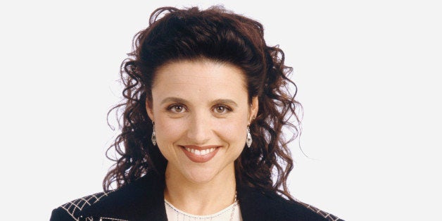 SEINFELD -- Season 5 -- Pictured: Julia Louis-Dreyfus as Elaine Benes (Photo by George Lange/NBC/NBCU Photo Bank via Getty Images)